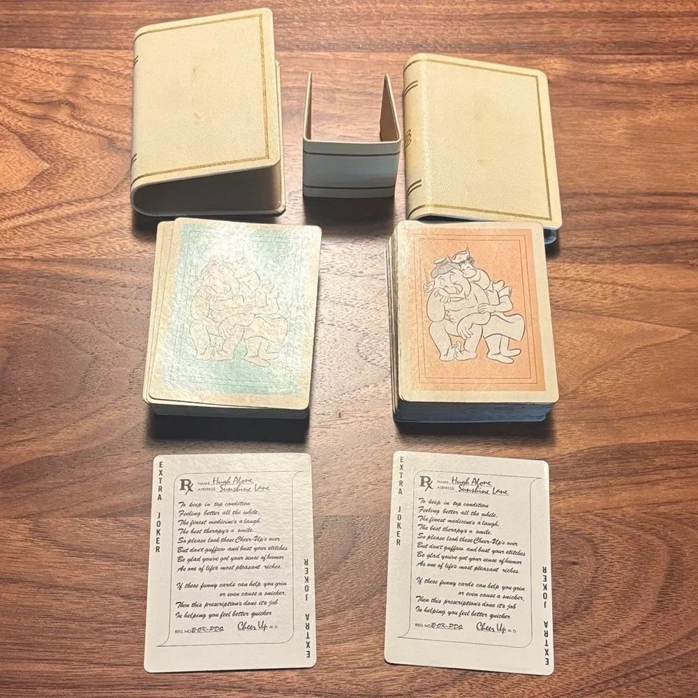 Vintage "Cheer Up" playing cards from the 50's/60's
